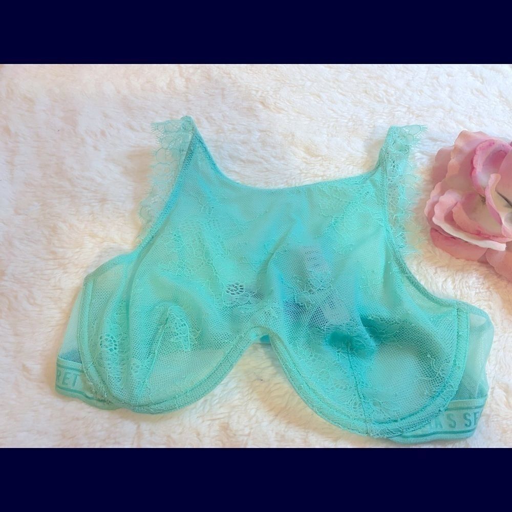 🛍Victoria’s Secret Monowire sheer floral Bra 32B